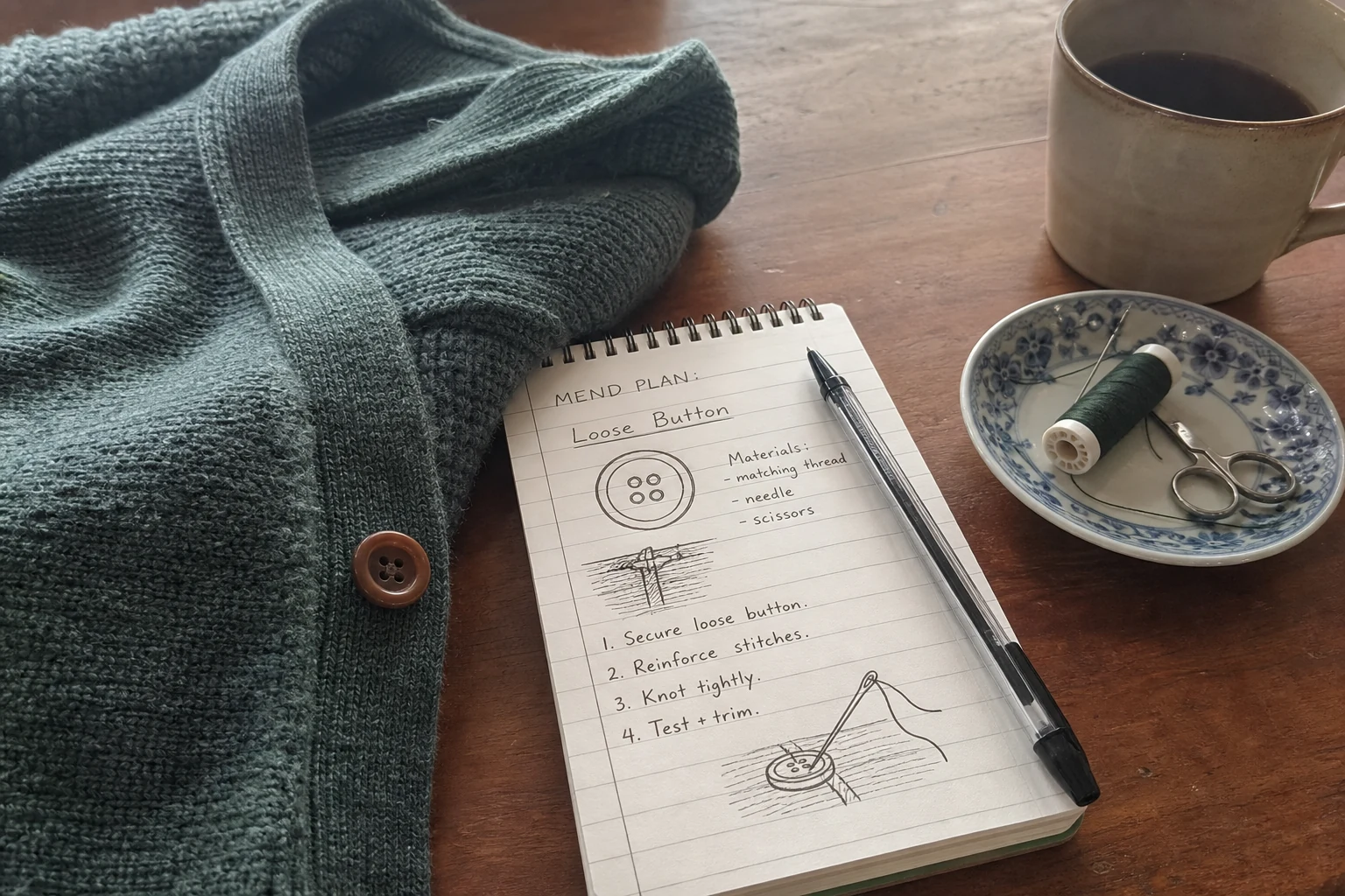 Cover for That button is hanging by a thread