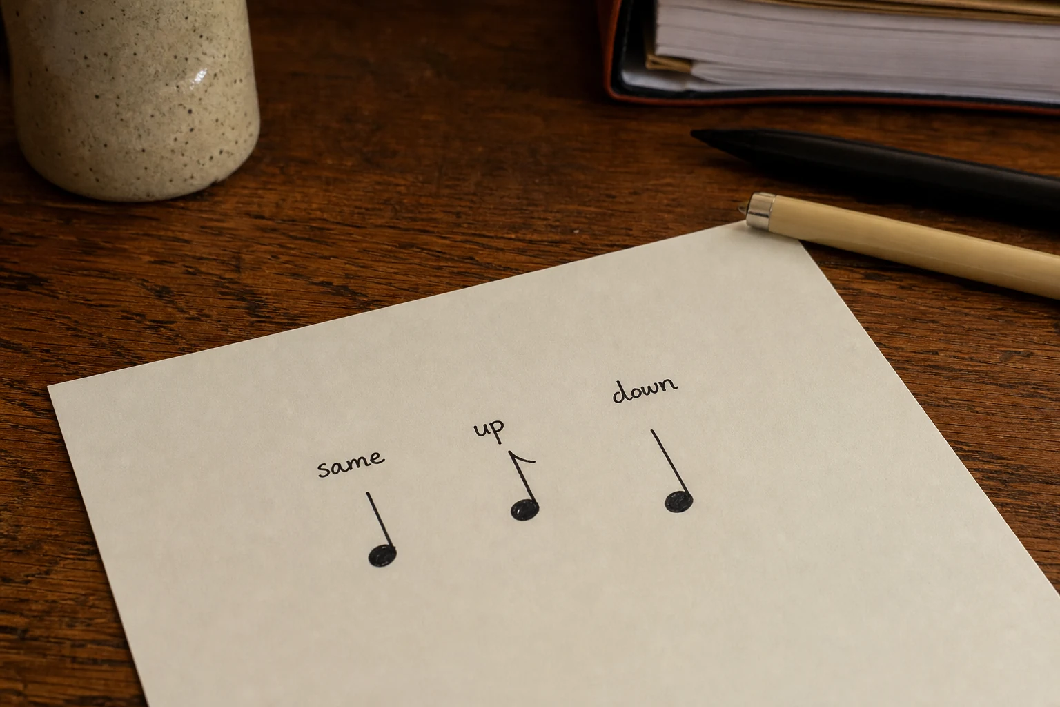 Cover for Can three little notes sound like a question?