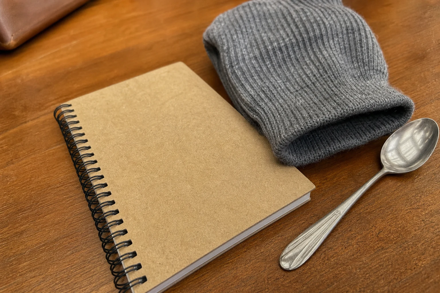Cover for A spoon, a sleeve, and a notebook cover