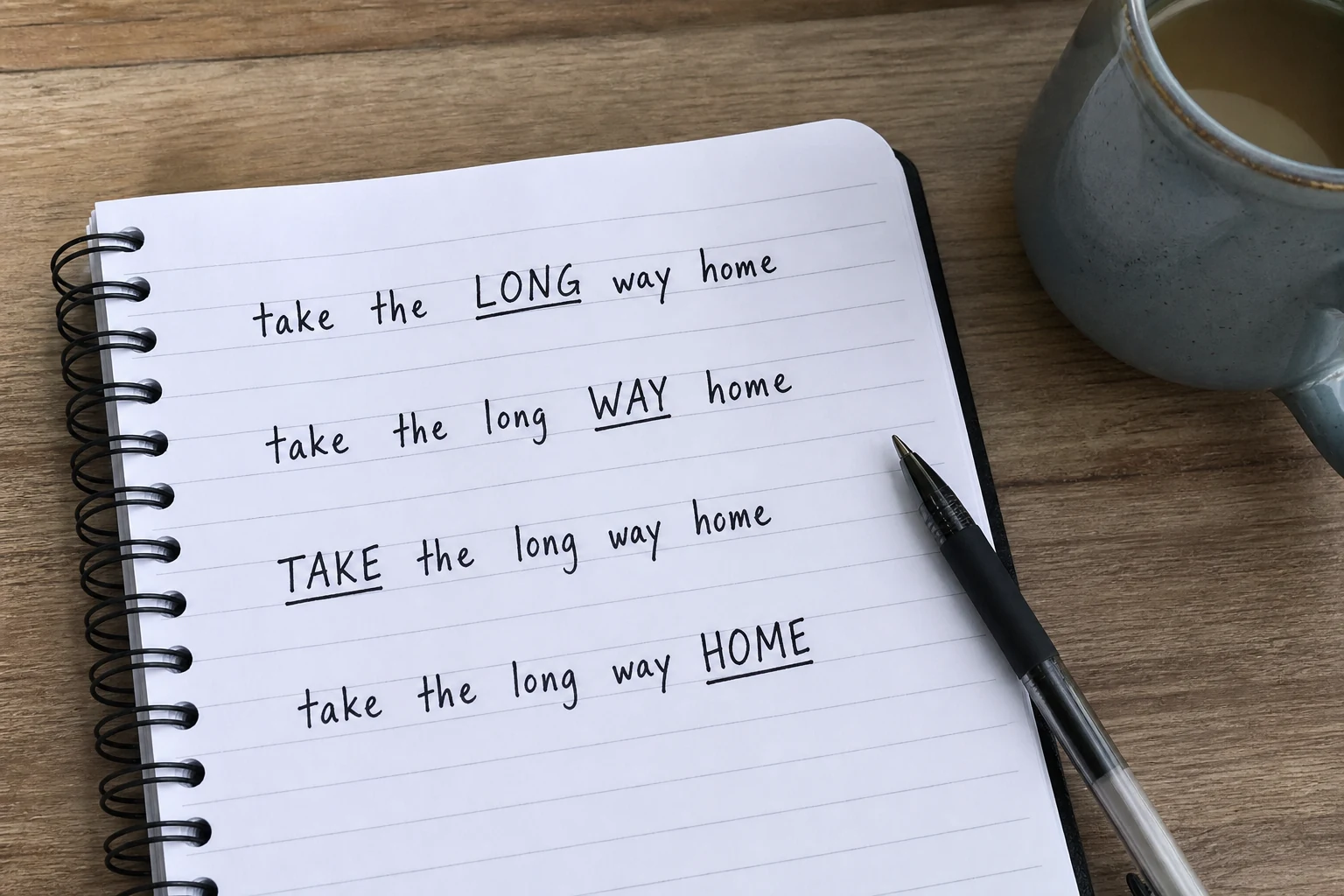 Cover for TAKE the LONG way HOME