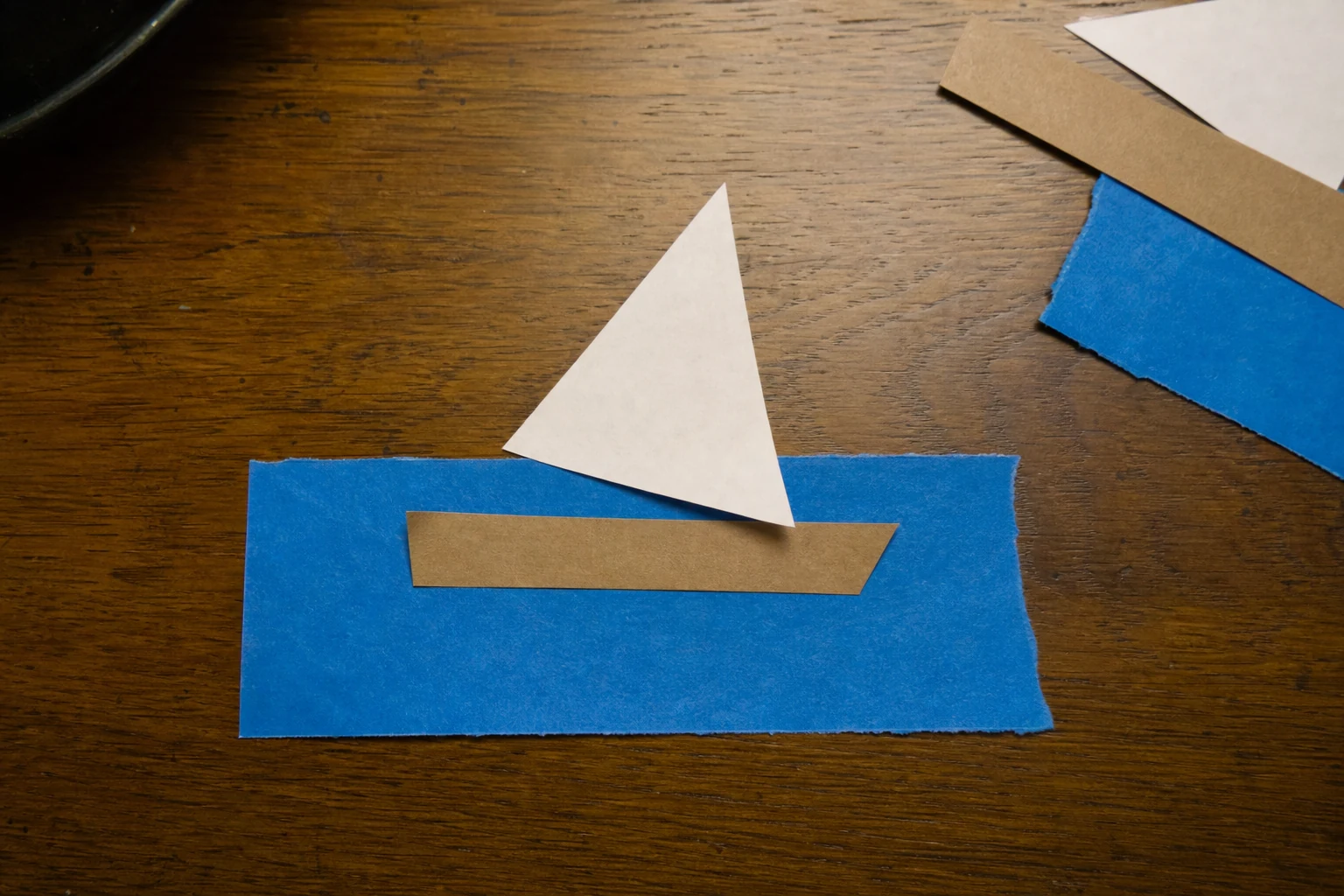 Shared version of Three scraps, one very small boat