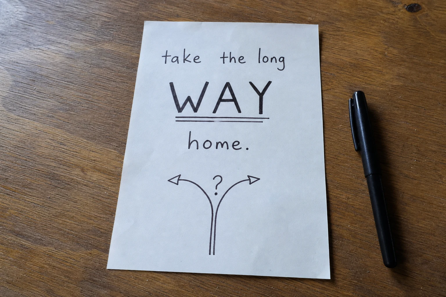 Shared version of TAKE the LONG way HOME